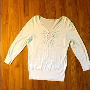 Boston Proper keyhole sweater